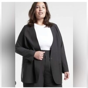 Athleta Avenue Blazer Black Plus 26 NWT